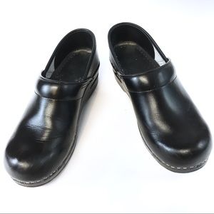 dansko PROFESSIONAL CABRIO Blk Leather Sz 38 / 7.5
